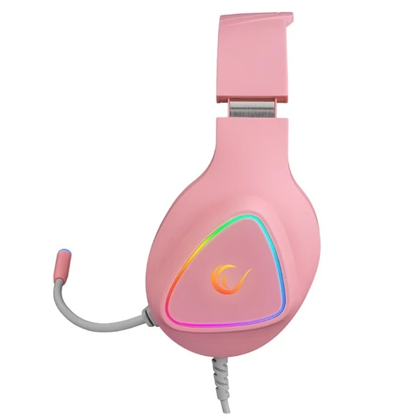 RAMPAGE M7 MONCHER Pembe RGB Led USB 7.1 Gaming Mikrofonlu Oyuncu Kulaklığı - 3