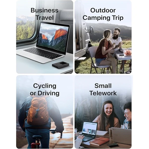 TENDA MF3 4G LTE WIFI6 BATARYALI TAŞINABİLİR MOBİL ROUTER - Resim 3