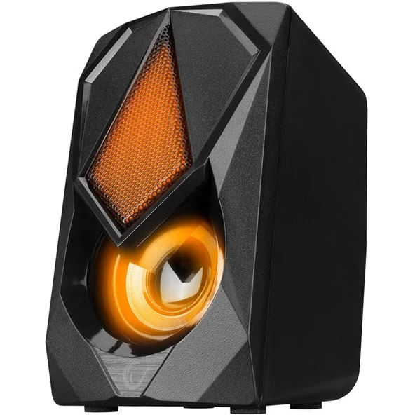 RAMPAGE RMS-G19 2.0 5 Watt LED Işıklı Siyah Multimedia Speaker - 5