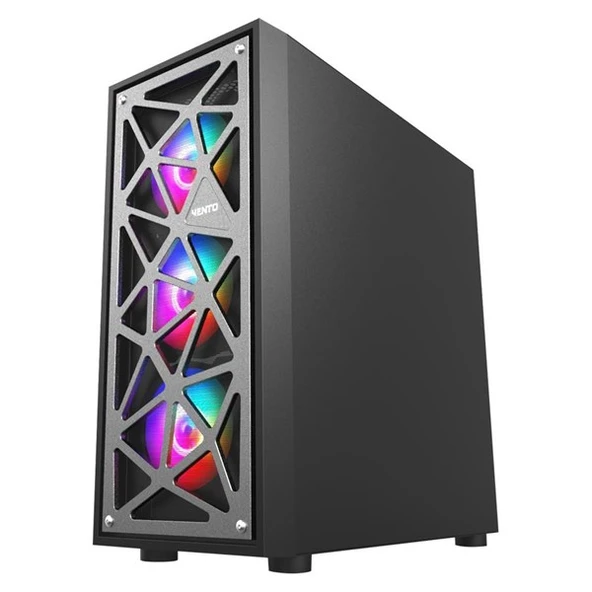 VENTO 850W 80+ VG12AL 4X-RGB GAMING E-ATX PC KASASI - Resim 2