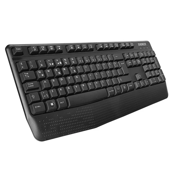 EVEREST KM-973 Q Türkçe Kablosuz Siyah Klavye+ Mouse - 3