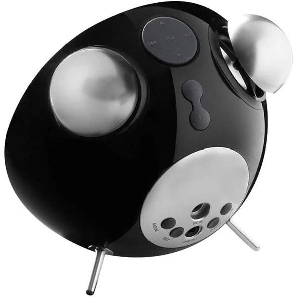 EDIFIER IF230B Tick Tock Dock 9W RMS iPod iPhone Uyumlu FM Radyolu Siyah Bluetooth Hoparlör - 2