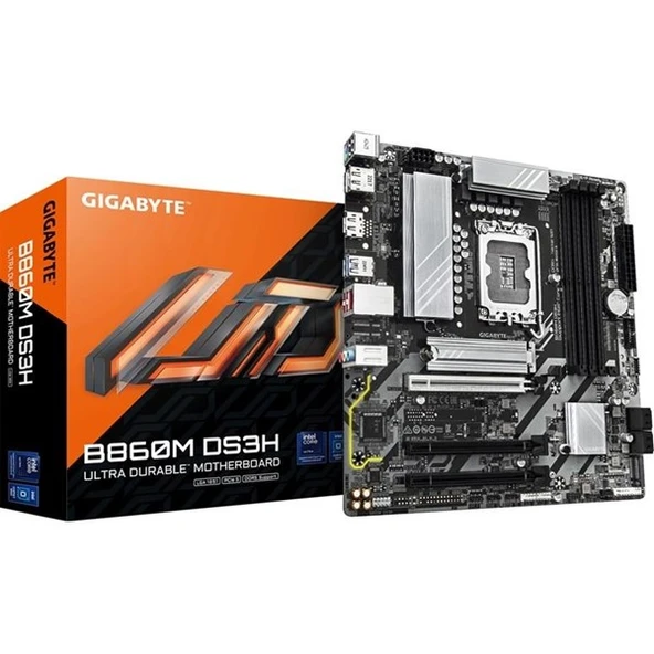 GIGABYTE B860M DS3H WIFI6E DDR5 HDMI-DP TYPE-C PCIE 5.0 1851P mATX