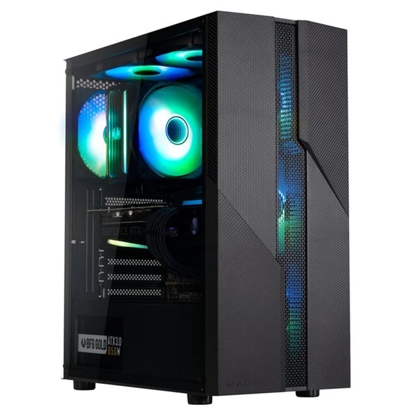 BITFENIX 600W 80+ C20 BFC-C20W60KKGKK-4F Gaming Mid-Tower PC Kasası ürün görseli