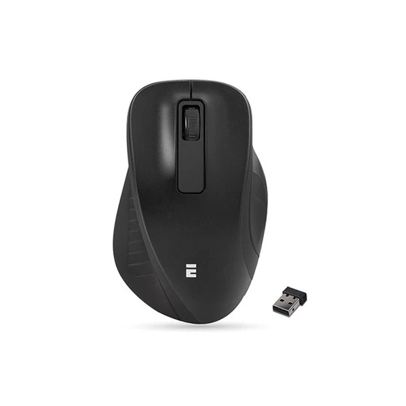 EVEREST SM-360 Usb Siyah 3D Optik Süper Sessiz Alkalin Pil Kablosuz Mouse