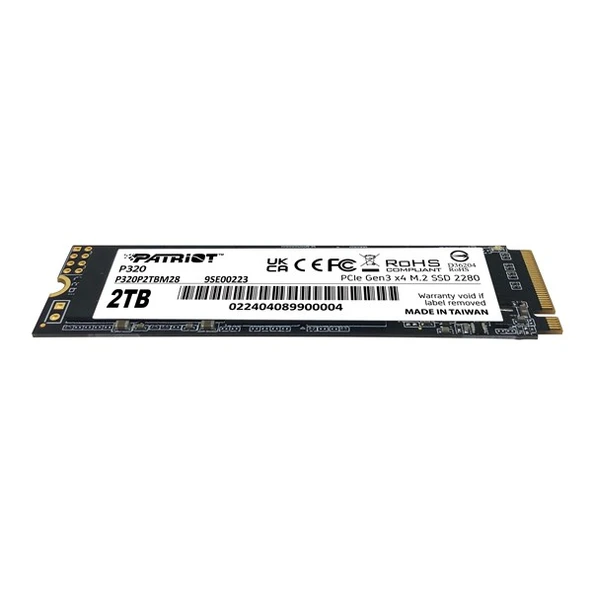 PATRIOT 2TB P320 P320P2TBM28 3000-2200MB/s M2 NVME GEN4 DİSK - 3