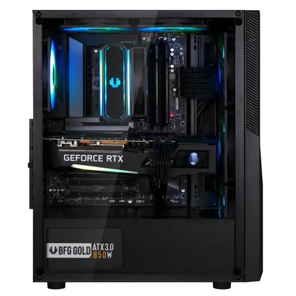 BITFENIX 600W 80+ C20 BFC-C20W60KKGKK-4F Gaming Mid-Tower PC Kasası - Resim 3