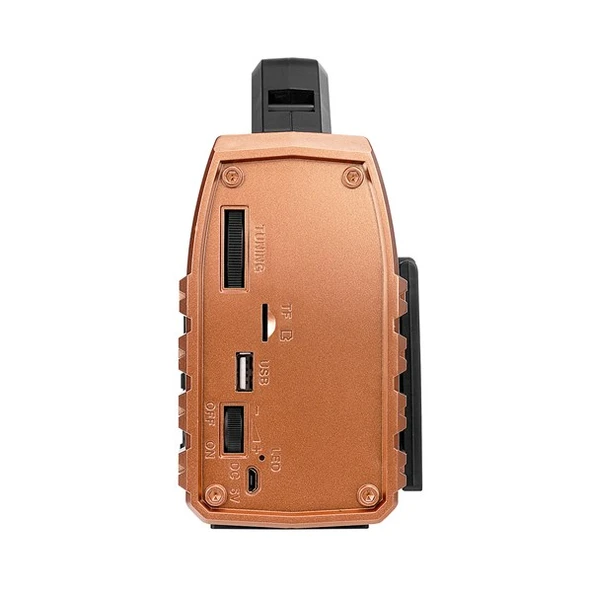 Mikado MDR-325 Ahşap USB- TF Destekli FM/AM/SW/BT+SOLAR+Power Bank 3 Band Klasik Radyo - 5