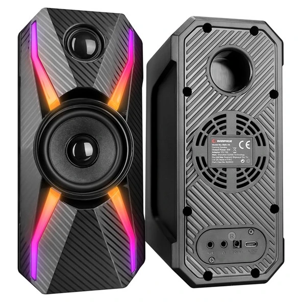 Rampage RMS-X5 2.0 Siyah Multimedia Gaming USB Speaker - 3