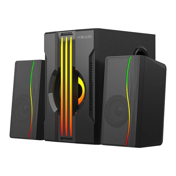 MIKADO MD-254 2+1 25W(5w*2+15w) Usb+SD+Fm Bluetooth Destekli RGB Ses Sistemi - 3