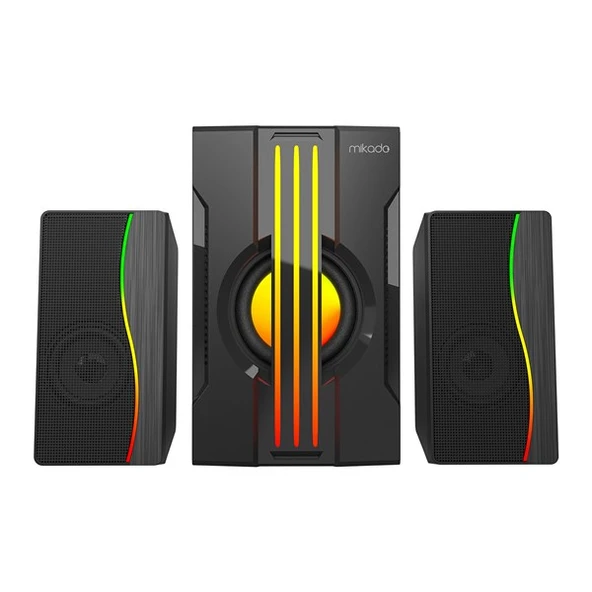 MIKADO MD-254 2+1 25W(5w*2+15w) Usb+SD+Fm Bluetooth Destekli RGB Ses Sistemi - 5