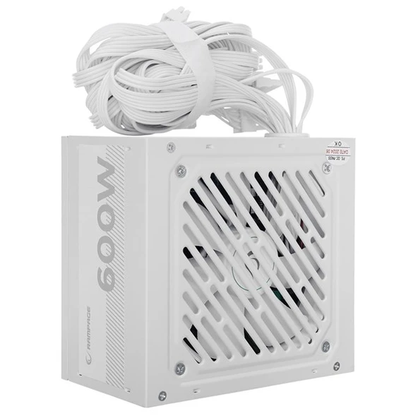 RAMPAGE 600W 80+ BRONZE RMP-600-80P POWER SUPPLY BEYAZ ürün görseli 1