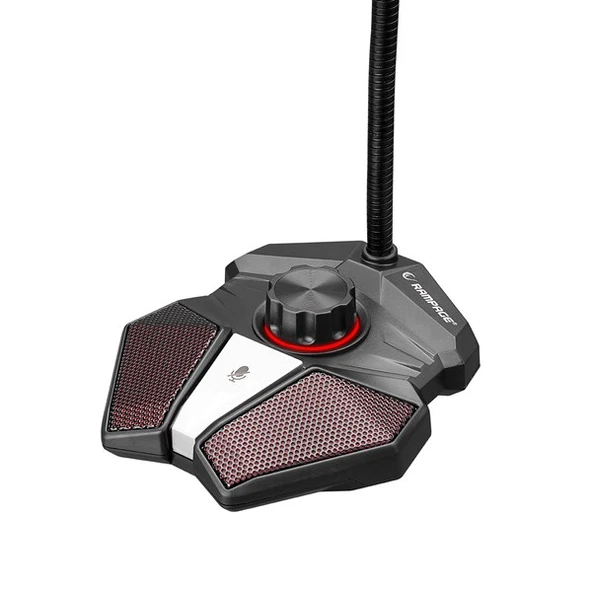 RAMPAGE RMX-M8 TORNADO Gri USB Masaüstü Led Mikrofon - 5