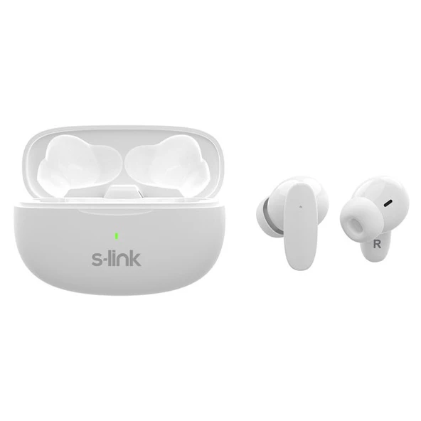 S-LINK EARDOPES SL-TWS08 Beyaz 4 Mikrofonlu Enc Dual Mıc. TWS 50/500mah BT Mikrofonlu Kulaklık - 5