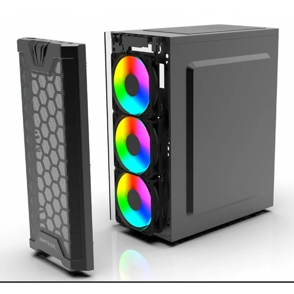 INCA EMG-15XB Gaming Mid-Tower PC Kasası ARGB Kontrolcü - Resim 3