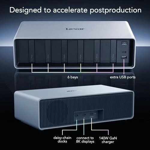 LEXAR PROFESSIONAL WORKFLOW LPWF800N-4A1NGL-Thunderbolt 4 Yukseltmesı Ve 6 Modul Yuvası - 3
