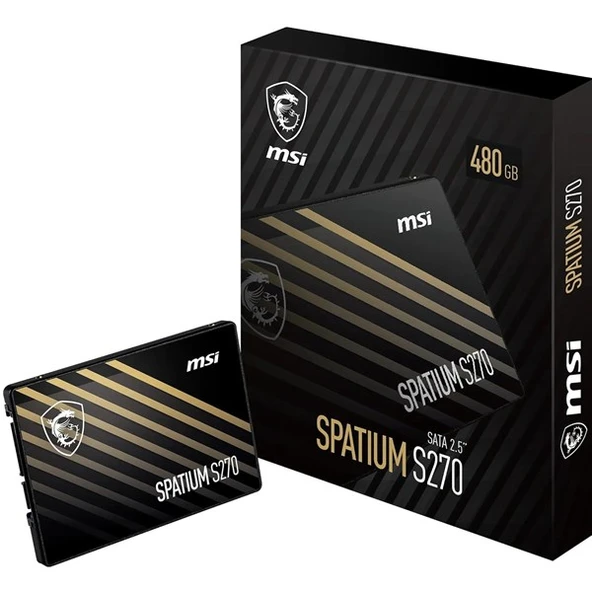 MSI 480GB SPATIUM S270 500-450MB/s SSD SATA-3 DİSK