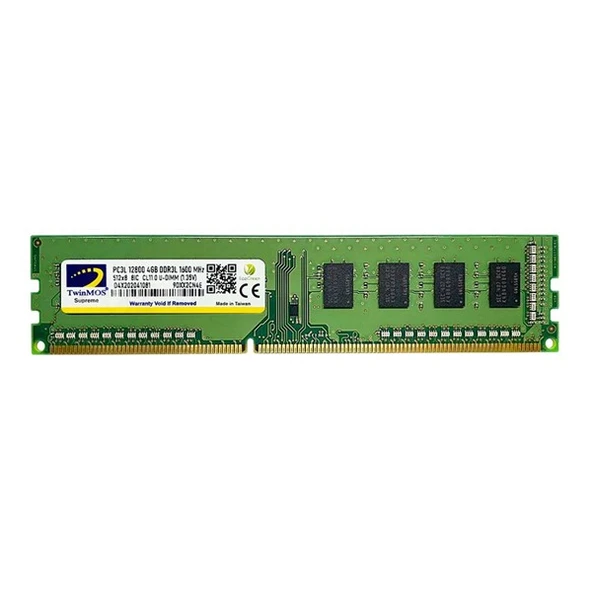 TWINMOS 4GB DDR3 1600MHz PC RAM VALUE MDD3L4GB1600D 1.35V
