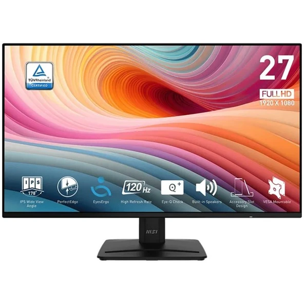 MSI 27" FLAT IPS MP271A E2 1MS 120HZ HDMI-DP EV OFİS MONİTÖRÜ 1920X1080 ürün görseli