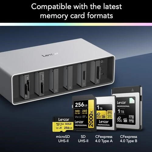 LEXAR PROFESSIONAL WORKFLOW LPWF800N-4A1NGL-Thunderbolt 4 Yukseltmesı Ve 6 Modul Yuvası - 7