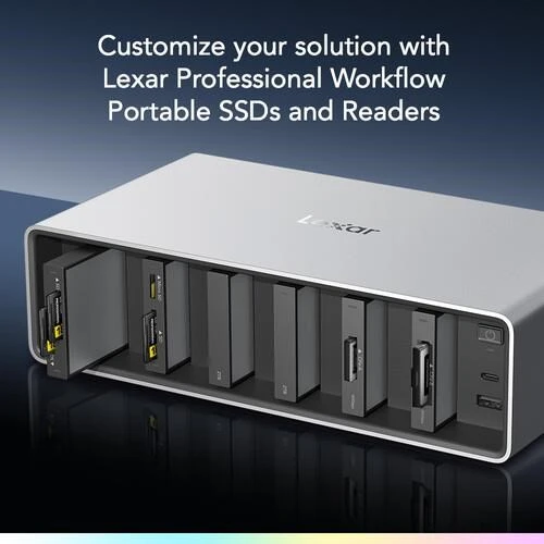 LEXAR PROFESSIONAL WORKFLOW LPWF800N-4A1NGL-Thunderbolt 4 Yukseltmesı Ve 6 Modul Yuvası - 2