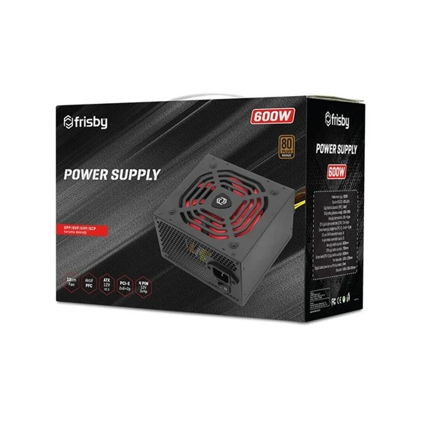 FRISBY 600W 80+ BRONZE FR-PS6080P POWER SUPPLY - Resim 4