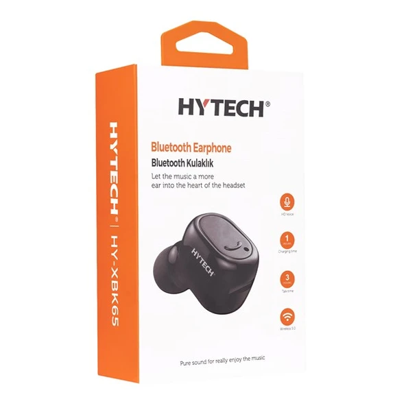 Hytech HY-XBK65 Siyah Tek Kulaklıklı Bluetooth Kulaklık - 4