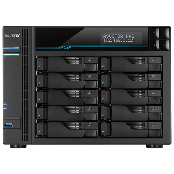 ASUSTOR AS6510T-64GB ATOM C3538 64GB RAM-10-diskli Nas Server (Disksiz) ürün görseli