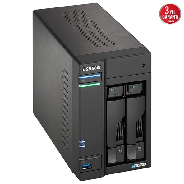 ASUSTOR AS6702T-8GB CELERON QC N5105 8GB RAM-2-diskli Nas Server (Disksiz) - 4