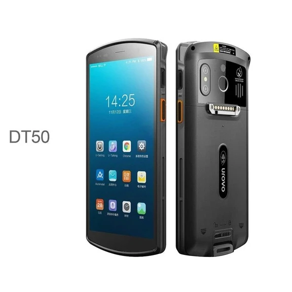 UROVO 5.7" DT50 5.7" 8çekirdekli 6GB RAM-128GB NFC N6703-4G vOLTE-2D-KAREKOD ANDROID EL TERMİNALİ - 2