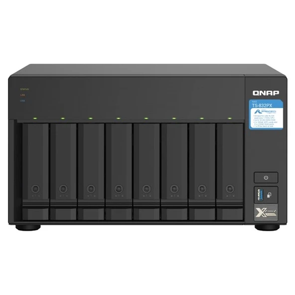 QNAP TS-832PX-16G ALPINE AL324 QC 16GB RAM- 8-diskli Nas Server (Disksiz) - 3