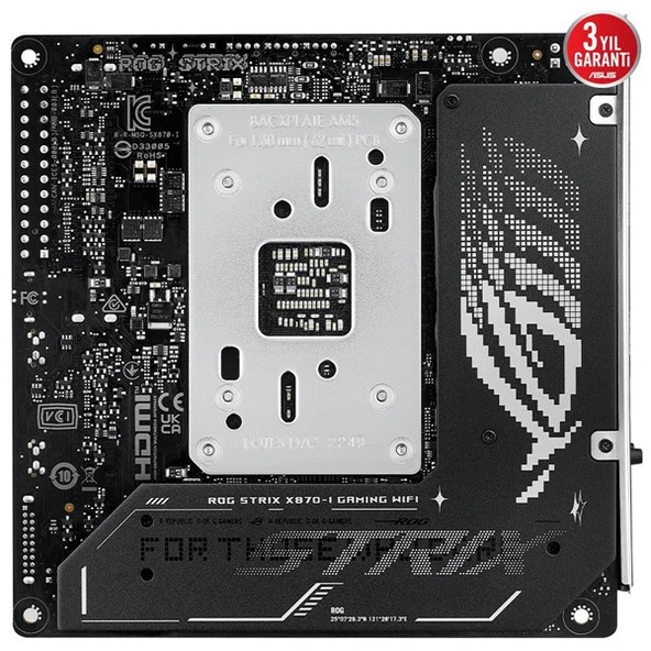 ASUS ROG STRIX X870-I GAMING WIFI-7 DDR5 HDMI-DP PCIE 5.0 AM5 MITX - 5