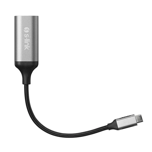 S-LINK Swapp SW-U5145 Gri Metal Type-C to VGA Adaptör - 2
