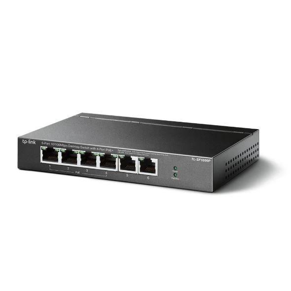 TP-LINK 6-PORT 67W 4-PORT POE TL-SF1006P 10/100 YÖNETİLEMEZ SWITCH - Resim 2
