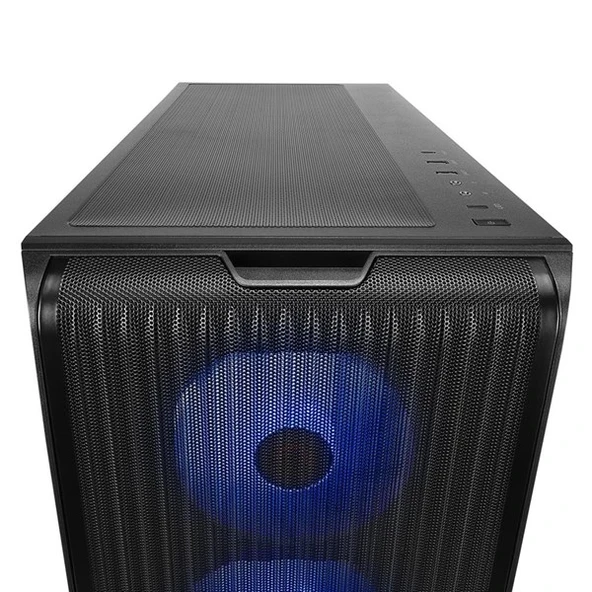 RAMPAGE CRAFT 4-RGB FANLI GAMING MID-TOWER PC KASASI SİYAH - 8
