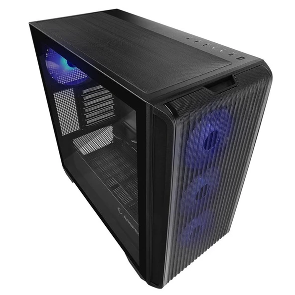 RAMPAGE CRAFT 4-RGB FANLI GAMING MID-TOWER PC KASASI SİYAH - 4