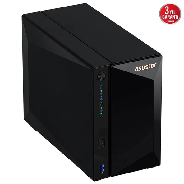 ASUSTOR AS3302T v2 REALTEK QC 2 GB RAM- 2-diskli Nas Server (Disksiz) - 4