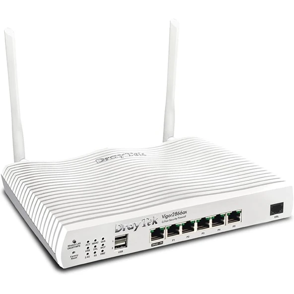 DRAYTEK Vigor 2866ax AX3000 Dual Band VDSL 3G-4G LTE Modem Router - 1