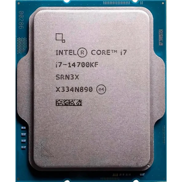INTEL CORE i7 14700KF 61MB 12çekirdekli VGA YOK 1700p 125w Kutusuz+Fansız ürün görseli 1