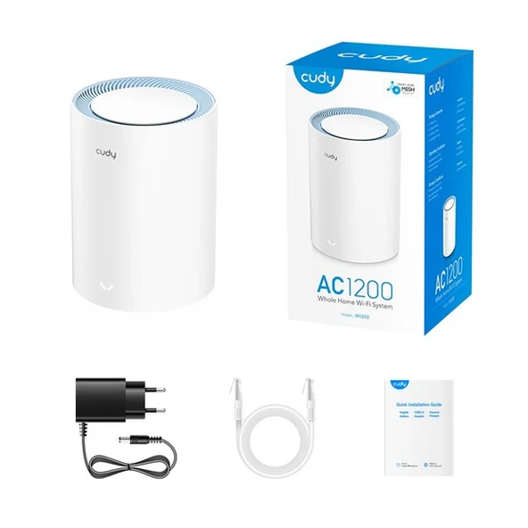 CUDY M1200 AC1200 Dual Band EV Ofis Tipi Mesh Router - 4