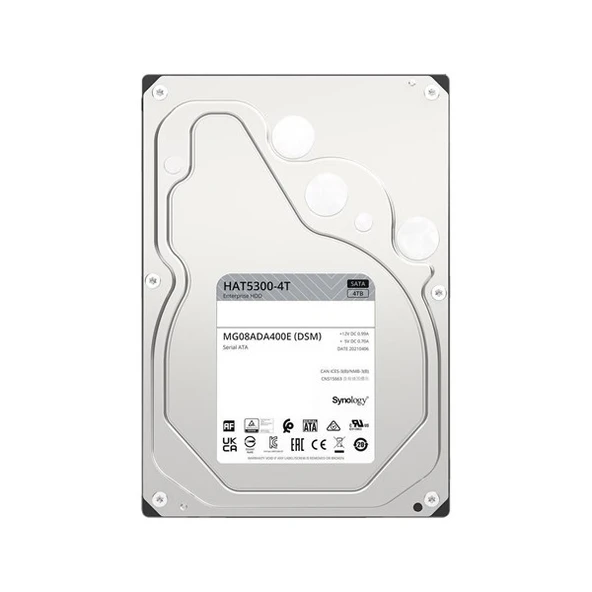 SYNOLOGY 4TB 3.5" HAT5300-4T 256MB 7200RPM SATA-3 NAS DİSKİ - Resim 2