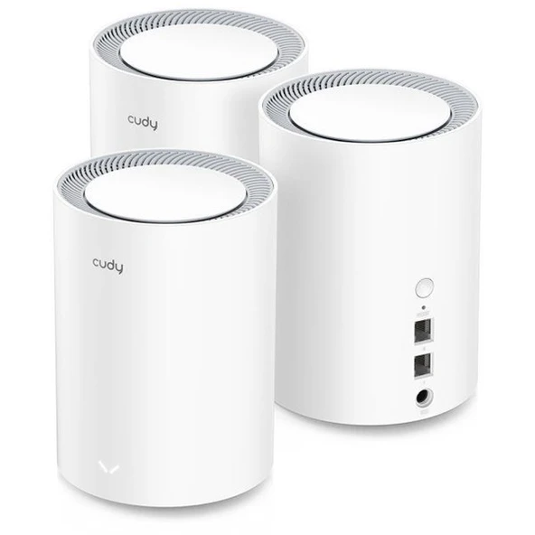CUDY M1800 AX1800 Dual Band EV Ofis Tipi Mesh Router 3-lü paket