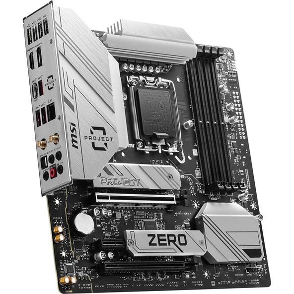 MSI B760M PROJECT ZERO WIFI-6E DDR5  HDMI-DP PCIE 4.0 1700P MATX - 5