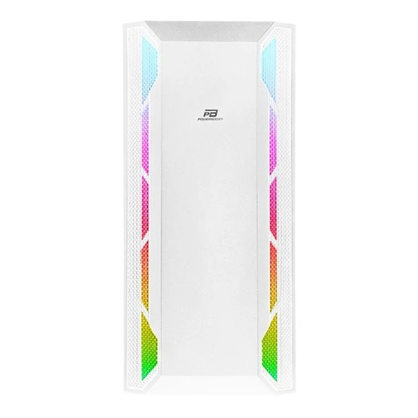 POWERBOOST VK-G3701W 4-RGB FANLI GAMING MID-TOWER PC KASASI BEYAZ - 2