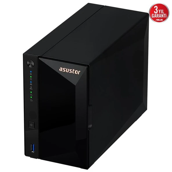 ASUSTOR AS3302T v2 REALTEK QC 2 GB RAM- 2-diskli Nas Server (Disksiz) - 6