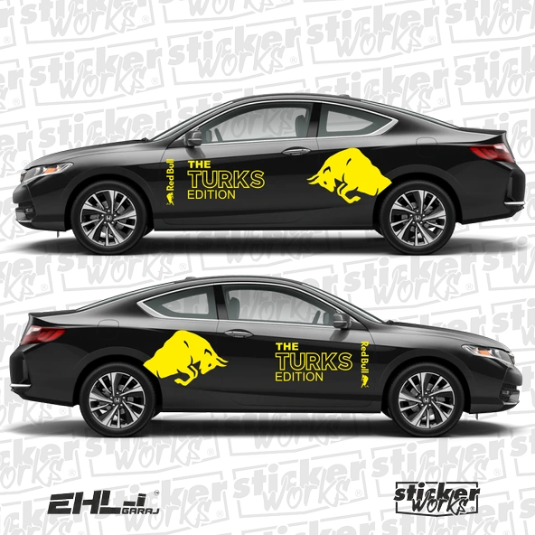 Red Bull The TURKS Edition Sticker  – Yan Gövde Sticker Seti - 9