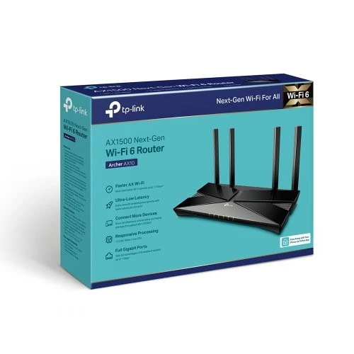 TP-LINK ARCHER AX10 1500mbps AX1500 Dual Band EV Ofis Tipi Gaming Router - 4