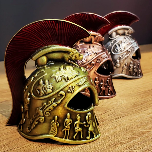 Metal Dekoratif Şövalye Miğferi - Resim 3