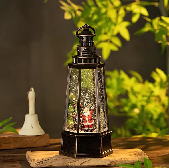 Yılbaşı Temalı Işıklı Müzikli Kar Küresi Model 5 ürün görseli