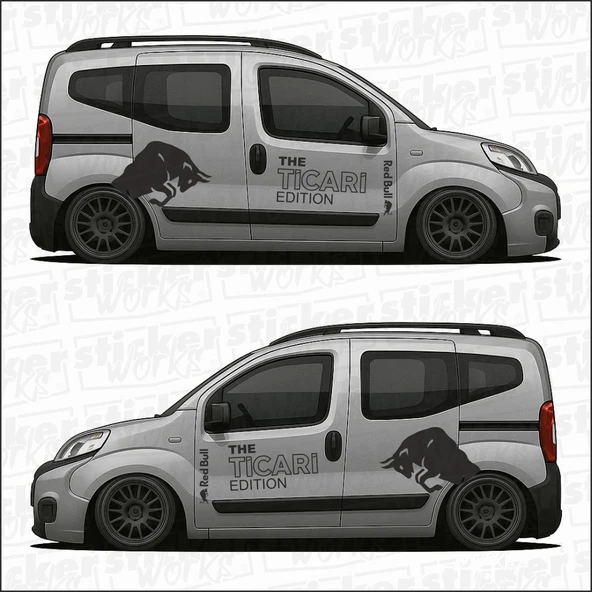 Red Bull The TİCARİ Edition Sticker  – Yan Gövde Sticker Seti - 8